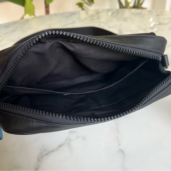 COACH Track Crossbody In Colorblock Chalk Black Gravel Gray Blue Leather C2865 - Picture 11 of 15